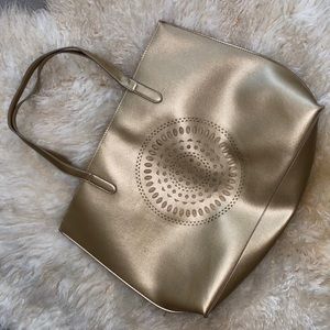 Beautiful Bronze Neiman Marcus Tote